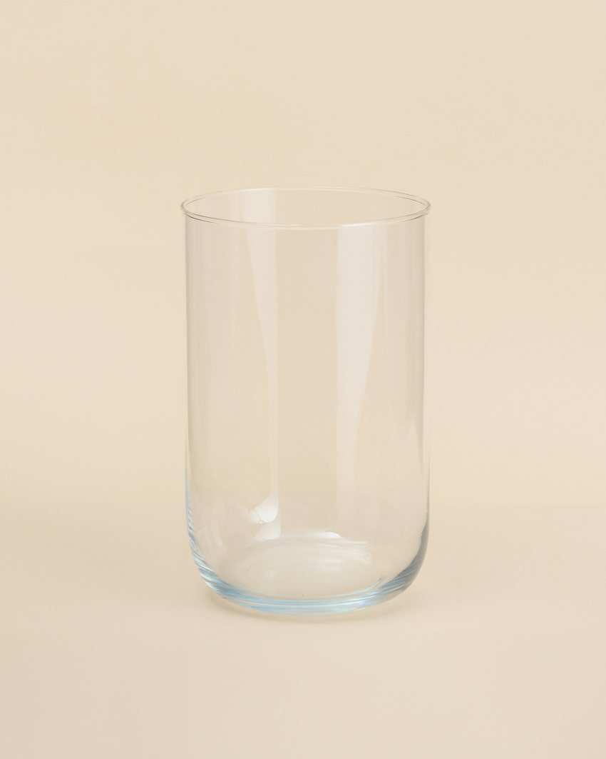 Epure Minimalist Glass Vase with Custom Label