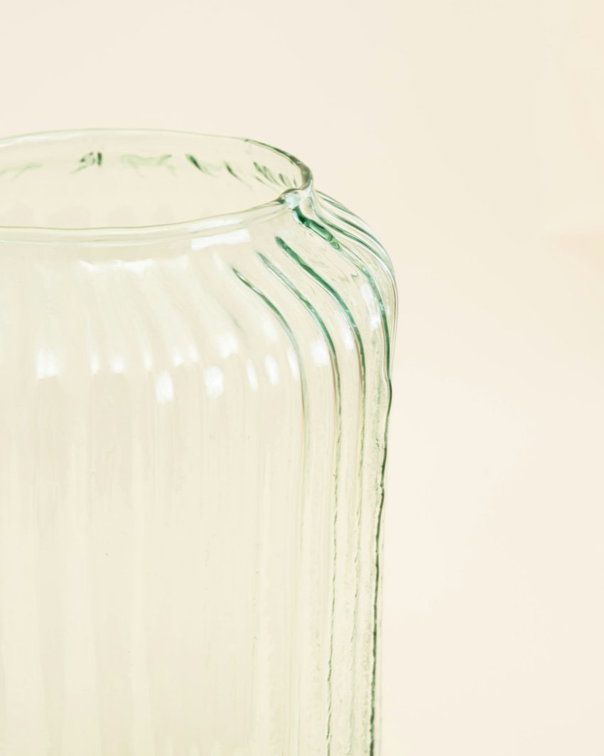 Opale Light-Infused Crystalline Glass Bouquet Vase