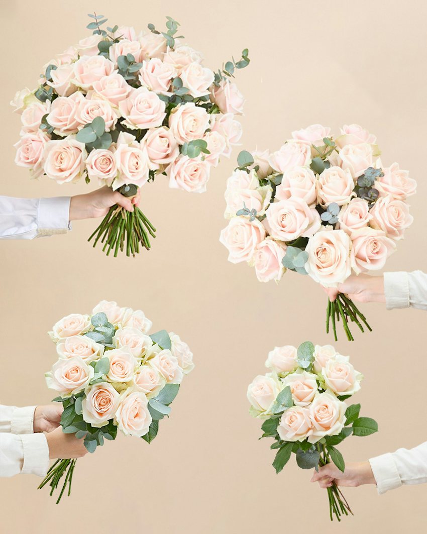 Coloma Timeless Fresh Roses & Eucalyptus Bouquet