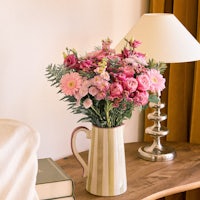 Artisan Ribbed Ceramic Fluted Vase (Collection No. 13) - Main View