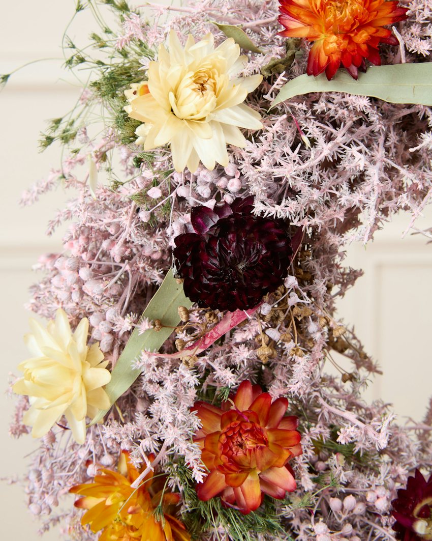 Minorque Large Sun-Bleached Dried Floral Crown