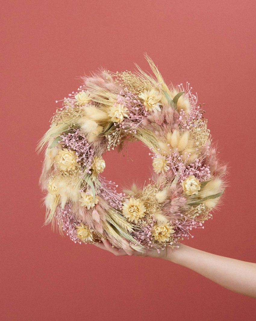 Palma Large Boho Dried Flower Decorative Crown