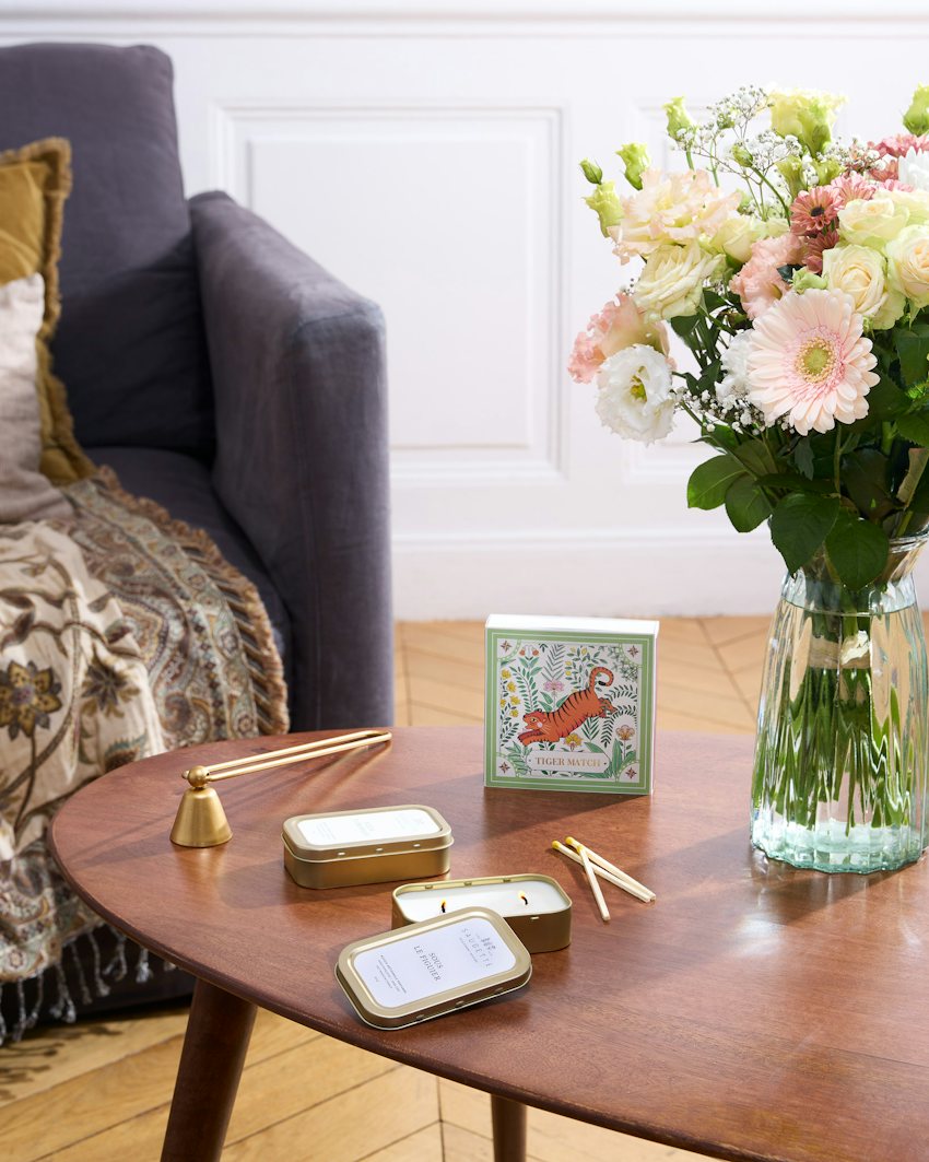 Coffret Parfumé Saugette Grasse Soy Candles & Snuffer Set