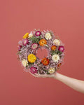 Minorque Mediterranean Dried Flower Wall Wreath