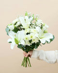 Santorin Mediterranean Seasonal Fresh Flower Bouquet